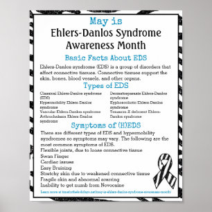 May is Ehlers-Danlos Syndrome Awareness Month Poster