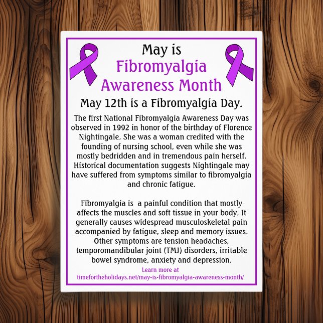 May is Fibromyalgia Awareness Month Flyer (Creator Uploaded)