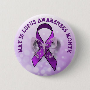 May is Lupus Awareness Month 6 Cm Round Badge
