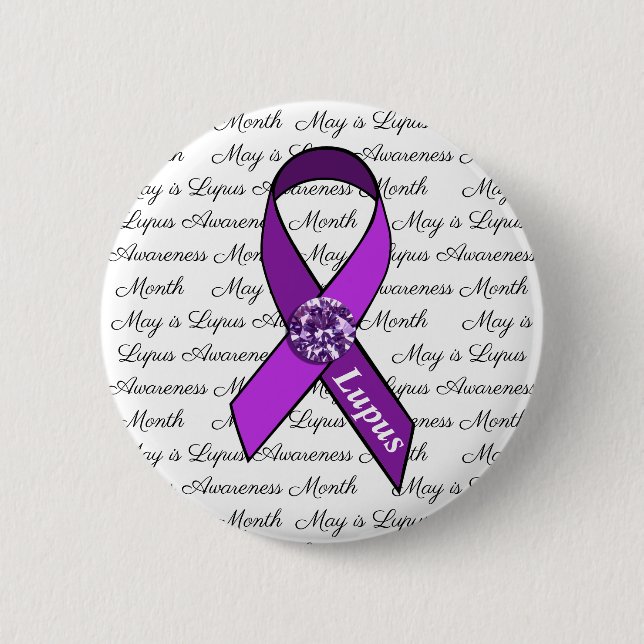 May is Lupus Awareness Month 6 Cm Round Badge (Front)