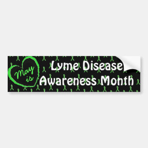 May is Lyme Disease Awareness Month Bumper Sticke Sticker