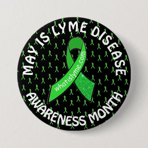 May is Lyme Disease Awareness Month Ribbons Button