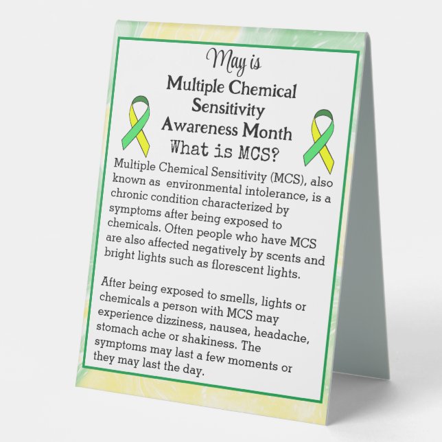 May is Multiple Chemical Sensitivity Awareness (Front)