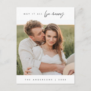 May It All Be Merry, Christmas Family Photo Postcard