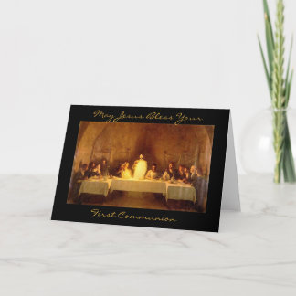 may jesus bless your first communion card