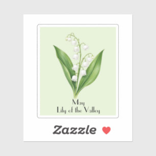 May Lily of the Valley Flowers Sticker