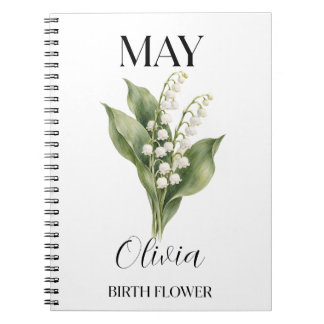 May Lily of the Valley Notebook