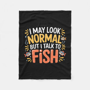 May look normal but talk to fish aquarium _- fleece blanket