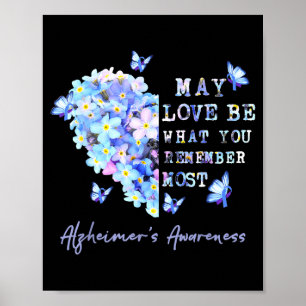 May Love Be What Remember Most heimer Awareness Poster