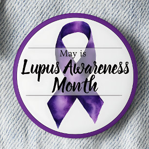 May Lupus Awareness Month 6 Cm Round Badge