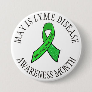 May Lyme Disease Awareness Month Ribbons Button