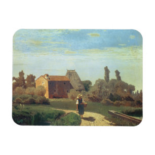 May Morning (oil on canvas) Magnet