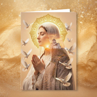 May Mother Mary bring you Comfort and Healing Holiday Card