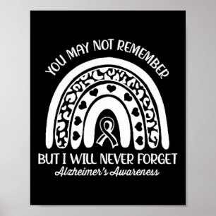 May Not Remember Alzheimerheimer's Awareness Month Poster