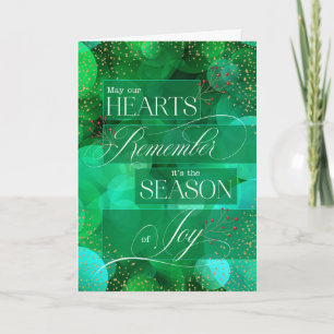 May Our Hearts Remember the Season of Joy Holiday Card