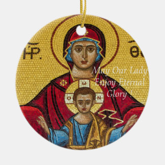 May Our Lady Enjoy Eternal Glory Ceramic Tree Decoration