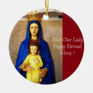 May Our Lady Enjoy Eternal Glory Ceramic Tree Decoration