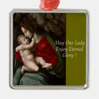 May Our Lady Enjoy Eternal Glory Metal Tree Decoration