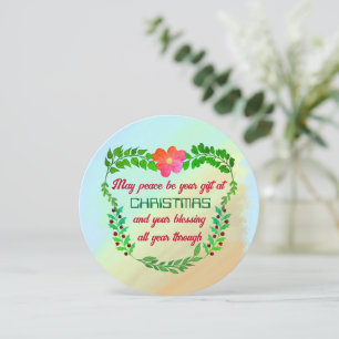MAY PEACE BE YOUR GIFT AT CHRISTMAS HOLIDAY CARD