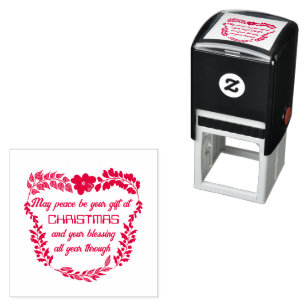 MAY PEACE BE YOUR GIFT AT CHRISTMAS  SELF-INKING STAMP