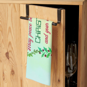 MAY PEACE BE YOUR GIFT AT CHRISTMAS TEA TOWEL