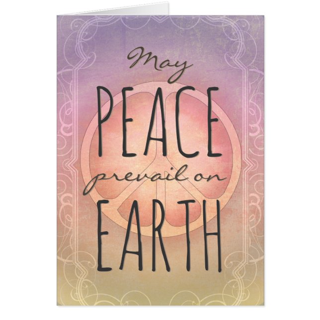 May Peace prevail on Earth (Front)
