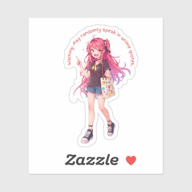 May randomly speak in anime quotes (Sheet)