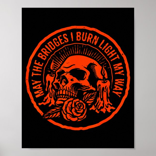 May The Bridges I Burn Light My Way  Poster (Front)