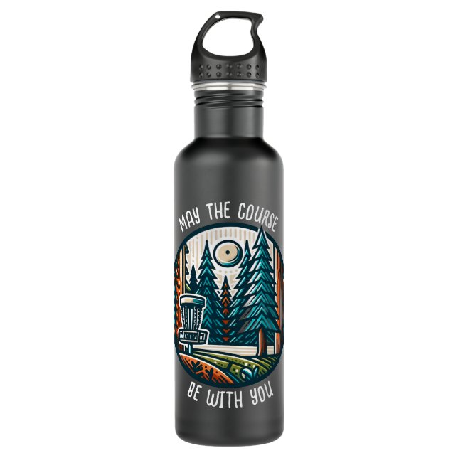 May the Course Be with You Disc Golf  710 Ml Water Bottle (Front)