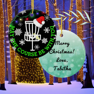 May the Course be with You, Disc Golf Christmas Ceramic Tree Decoration