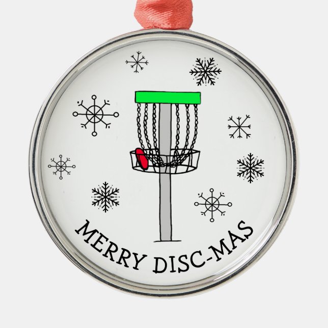 May the Course be with You, Disc Golf   Metal Tree Decoration (Front)