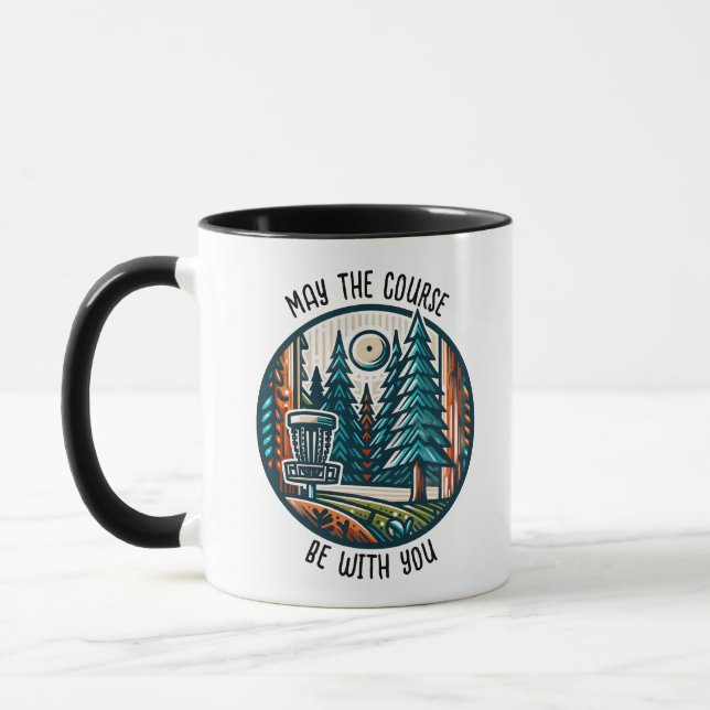 May the Course Be with You Disc Golf  Mug (Left)