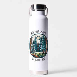 May the Course Be with You Disc Golf Water Bottle