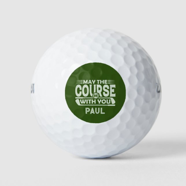 May the course be with you Golf Balls (Front)