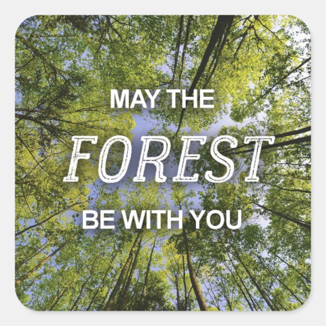 May the Forest Be With You stickers sheet (Front)