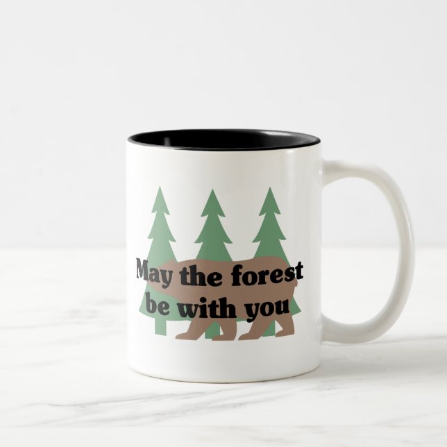May the Forest be With You Two-Tone Coffee Mug (Right)