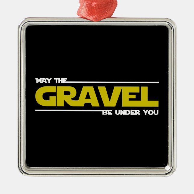 May The Gravel Be Under You Metal Tree Decoration (Front)