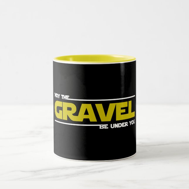 May The Gravel Be Under You Two-Tone Coffee Mug (Center)