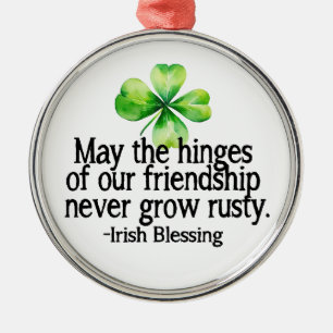 May the hinges of our friendship never grow rusty. metal tree decoration
