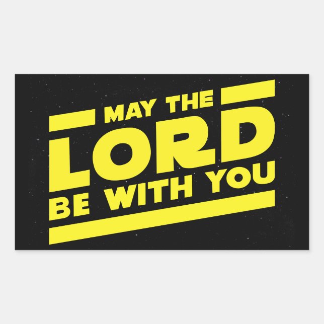 May the LORD be with you Rectangular Sticker (Front)