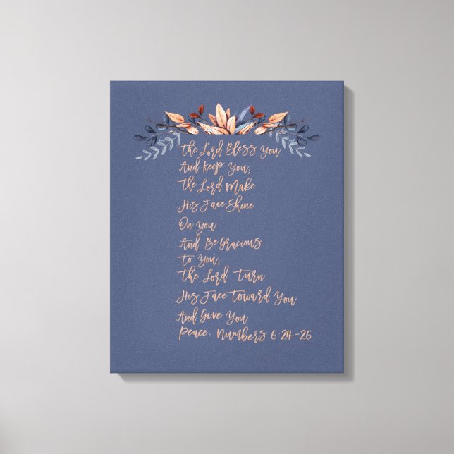 May The Lord Bless You And Keep You Canvas Print (Front)