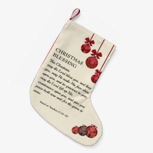 MAY THE LORD BLESS YOU Christian Small Christmas Stocking