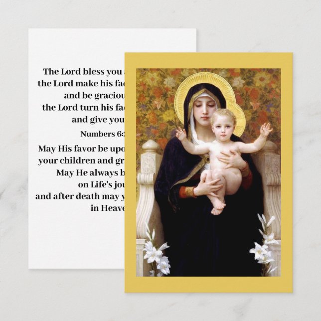 May the Lord bless you prayer card (Front/Back)