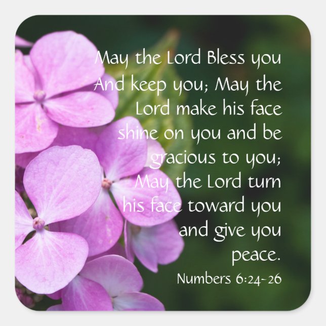 May The Lord Bless You Sticker (Front)