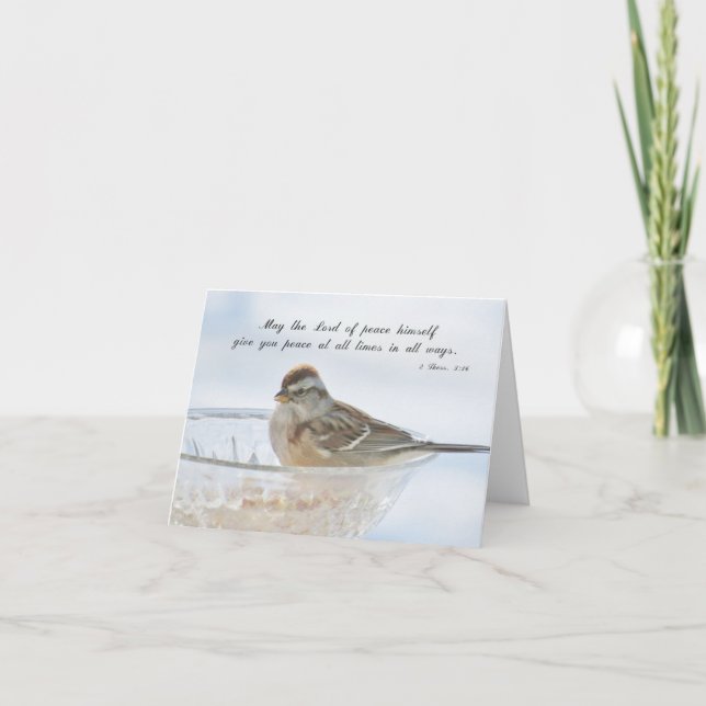May the Lord of Peace... Give You Peace Card (Front)