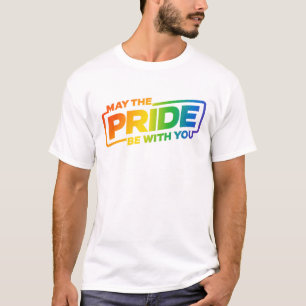 "May the pride be with you" lgbt logo t shirt tee 