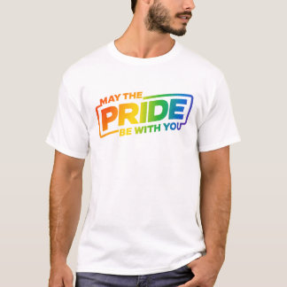 "May the pride be with you" lgbt logo t shirt tee
