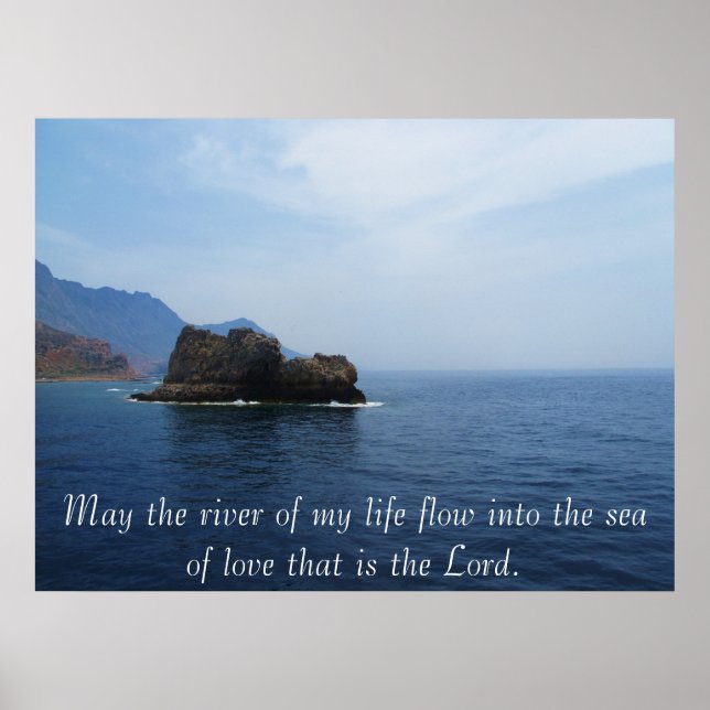 May the river of my life flow into the sea of love poster (Front)