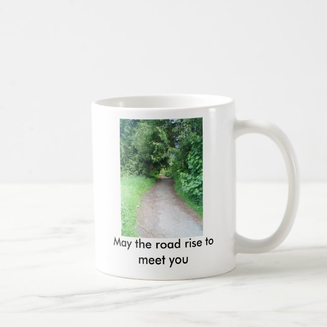 May the road rise to meet you coffee mug (Right)