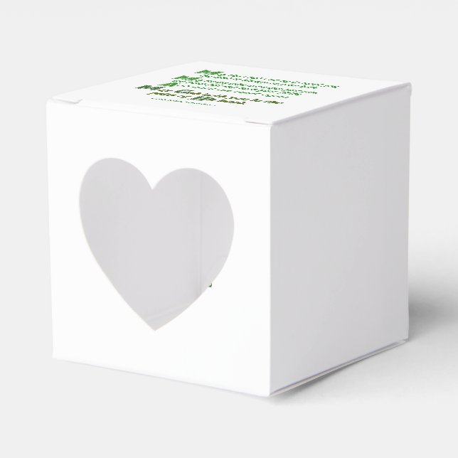 May the Road Rise To Meet You Heart Favour Box (Front Side)